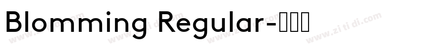 Blomming Regular字体转换